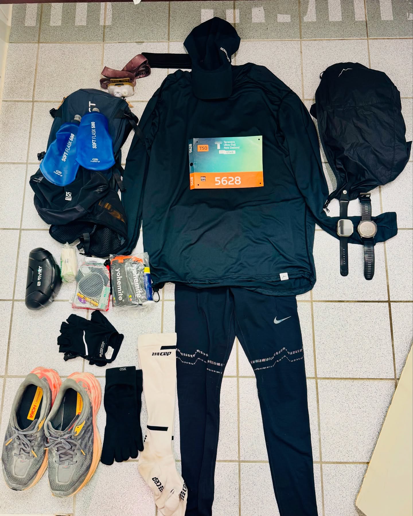 UTMB Tarawera 50k 준비 완료.