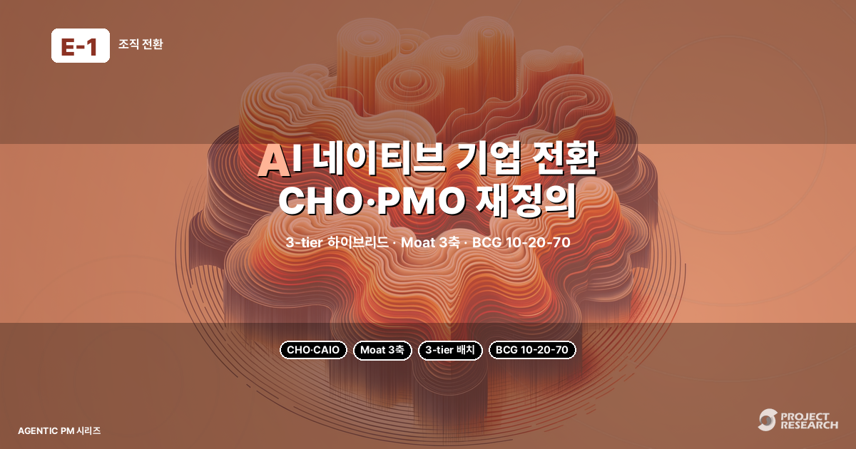 AI 네이티브 기업 전환 — PM 코치가 해석하는 PO·PM·PL의 CHO·PMO 재정의