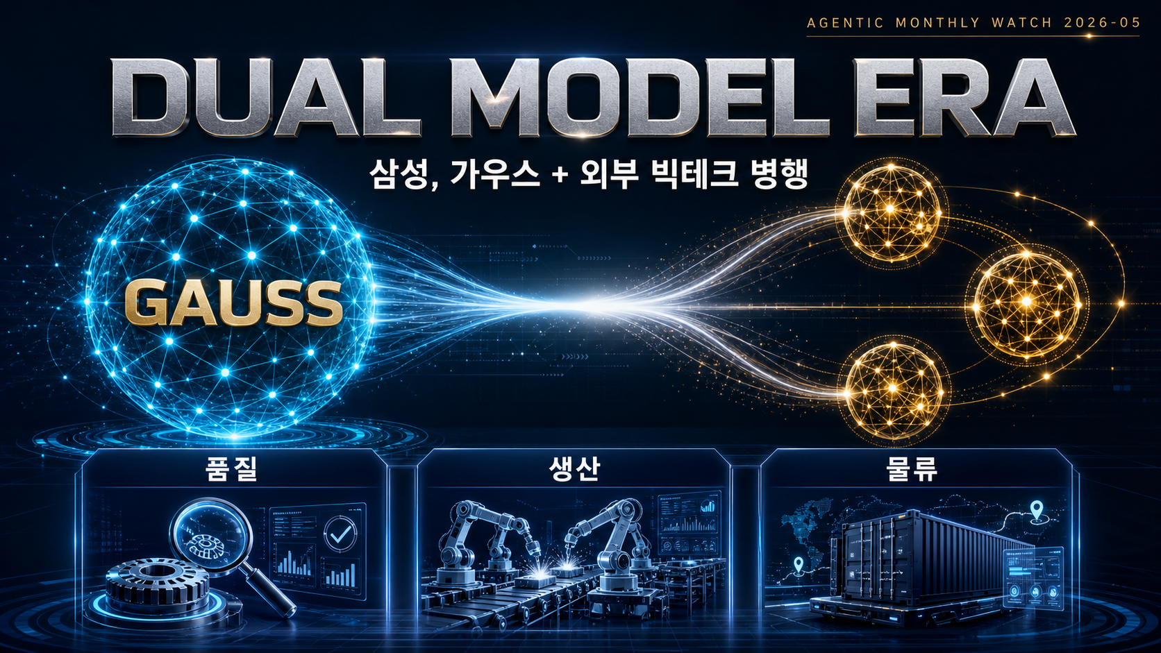 Agentic 시리즈 월간 관전포인트 2026-05 — 삼성, 가우스 + 외부 빅테크 듀얼 시대 개막