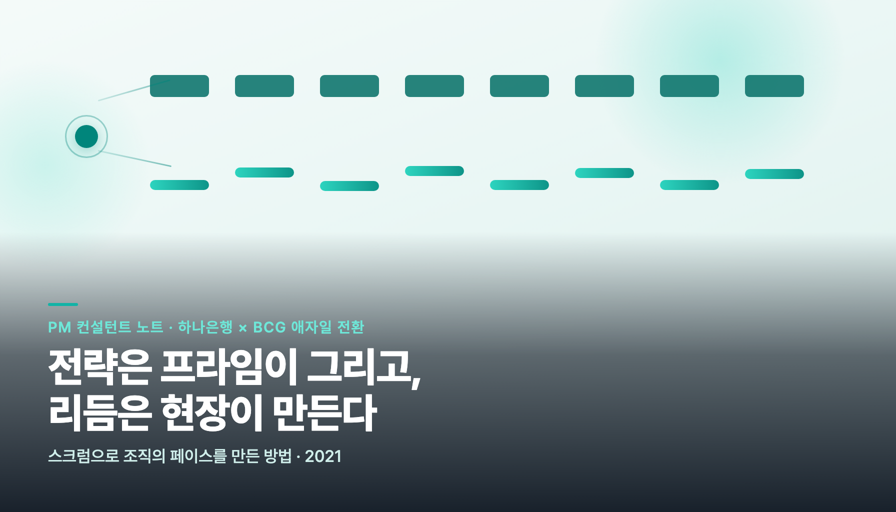 전략은 프라임이 그리고, 리듬은 현장이 만든다 — 하나은행 × BCG 애자일 전환을 스크럼으로 ‘페이스메이킹’한 방법
