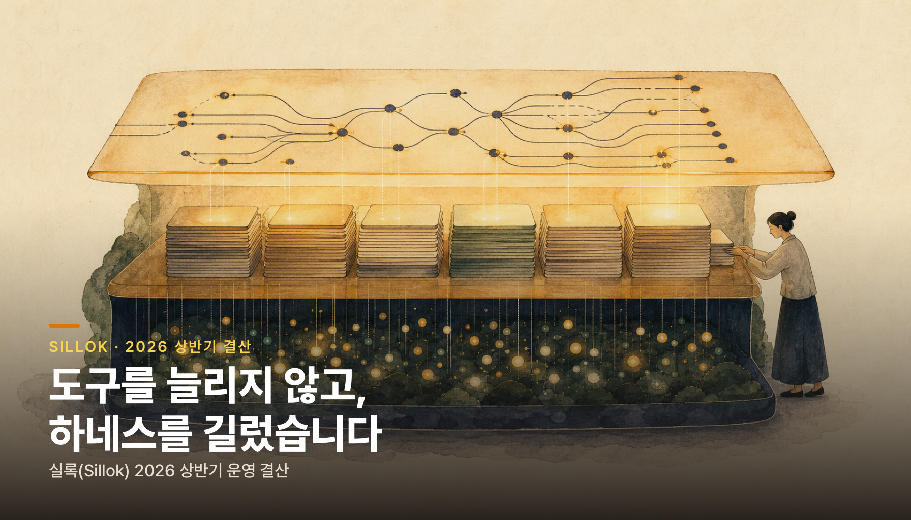 도구를 늘리지 않고, 하네스를 길렀습니다 — 실록(Sillok) 2026 상반기 운영 결산